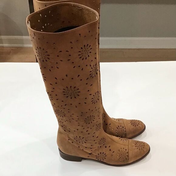 ANTHROPOLOGIE Bohemian Boots, , Suede, Tan, Size 7.5 (EU) 38 - Picture 10 of 13